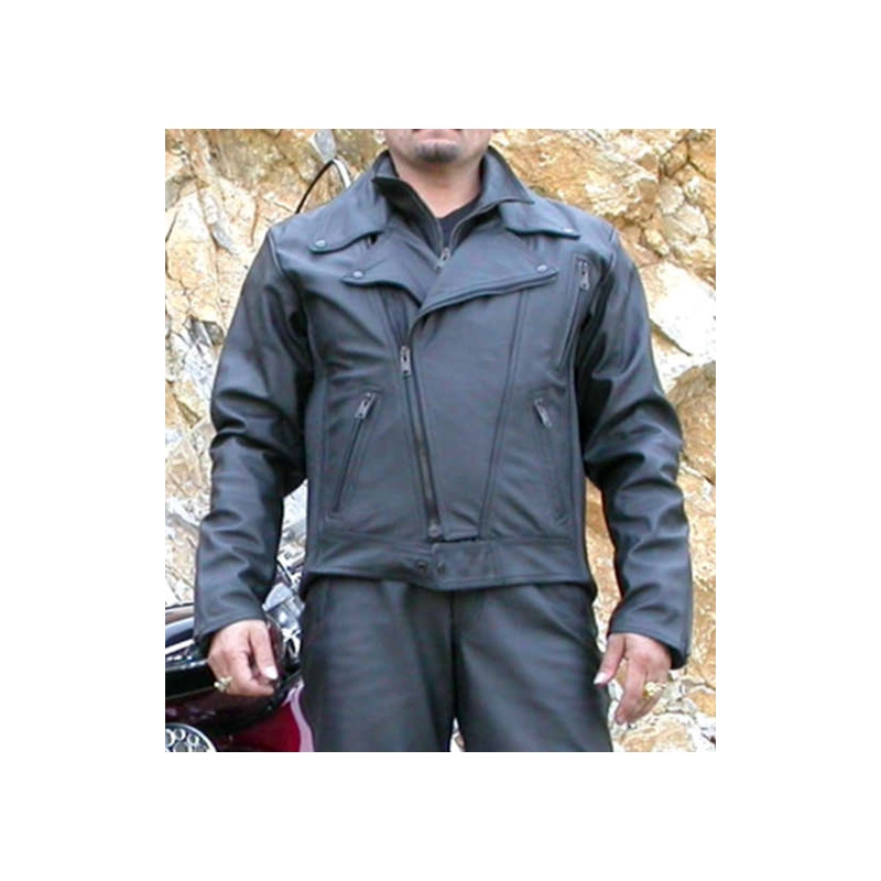 Kožená bunda na moto chopper F-K2 pánská