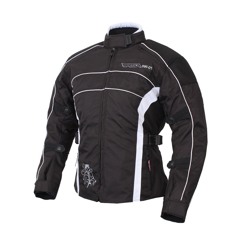 Γυναικείο κοστούμι μοτοσικλέτας RSA SW-01 λευκό - 2 τεμάχια προσφορά