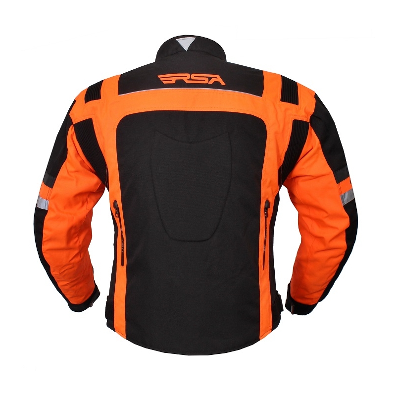 Bunda na motorku RSA Gear černo-oranžová výprodej