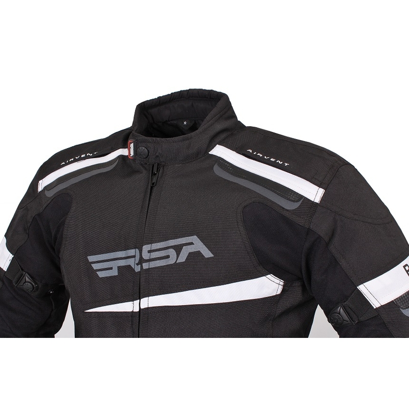 Bunda na motorku RSA Razor černo-bílá výprodej