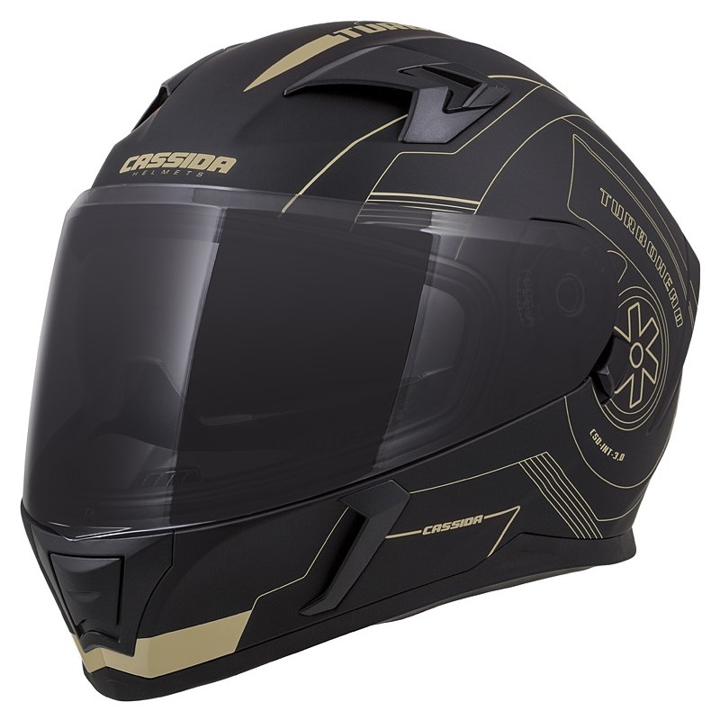 Integrální přilba Cassida Integral 3.0 Turbohead černo-zlatá