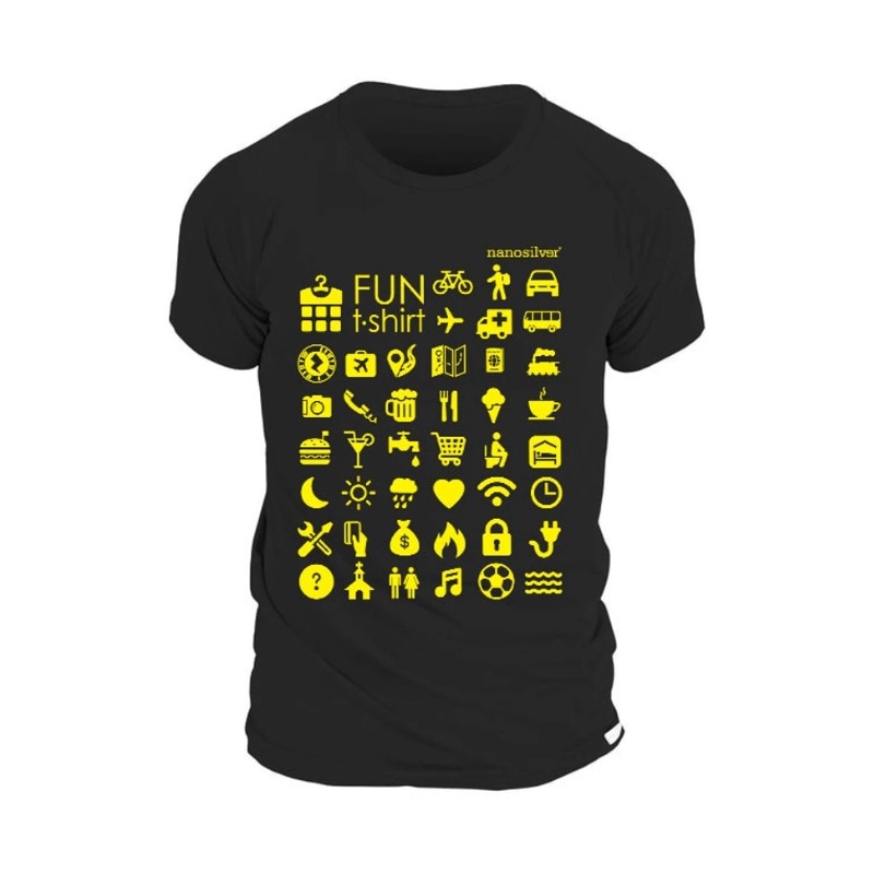 T-shirt nanosilver Travel Classic μαύρο