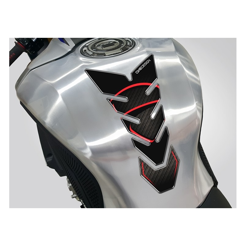 Κάλυμμα ρεζερβουάρ καυσίμου Εκτύπωση - Black Edition μαύρο-κόκκινο