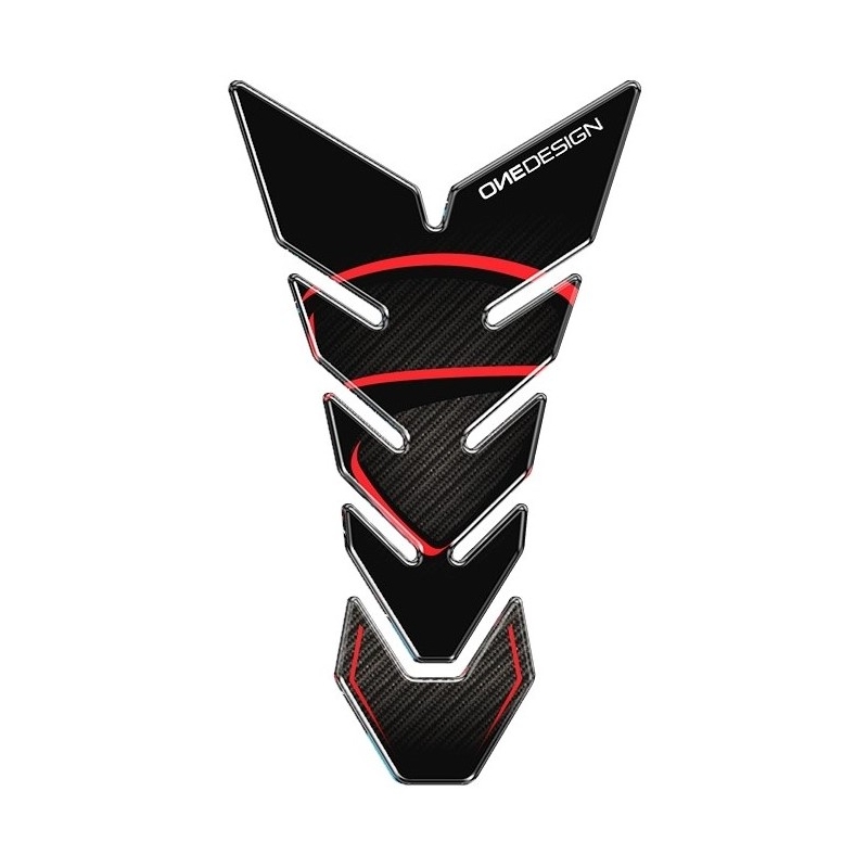 Κάλυμμα ρεζερβουάρ καυσίμου Εκτύπωση - Black Edition μαύρο-κόκκινο