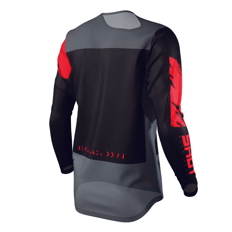 Motokrosový dres Shot Contact Draw černo-červený výprodej