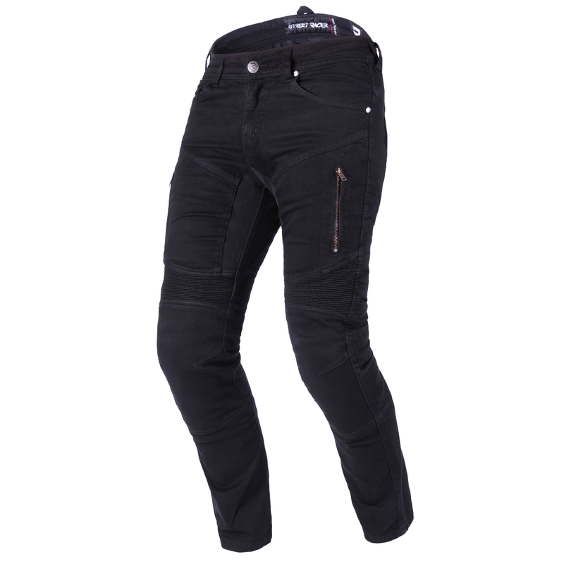 Street Racer Stretch II CE Μαύρο κρουαζέ τζιν μοτοσικλέτας