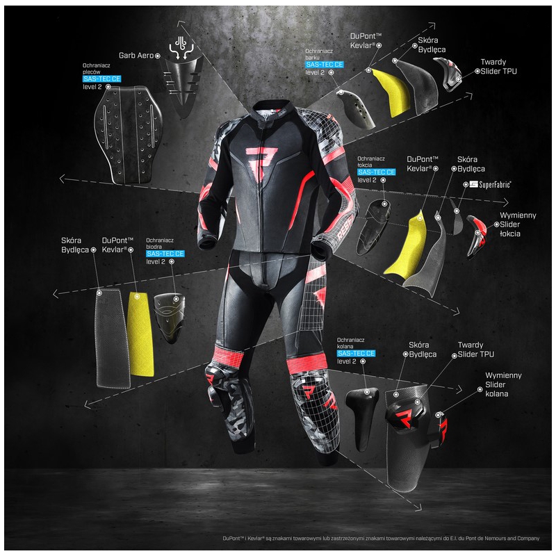 Rebelhorn Rebel Μαύρο-λευκό-φλούο κόκκινο κάλυμμα μοτοσικλέτας προσφορά