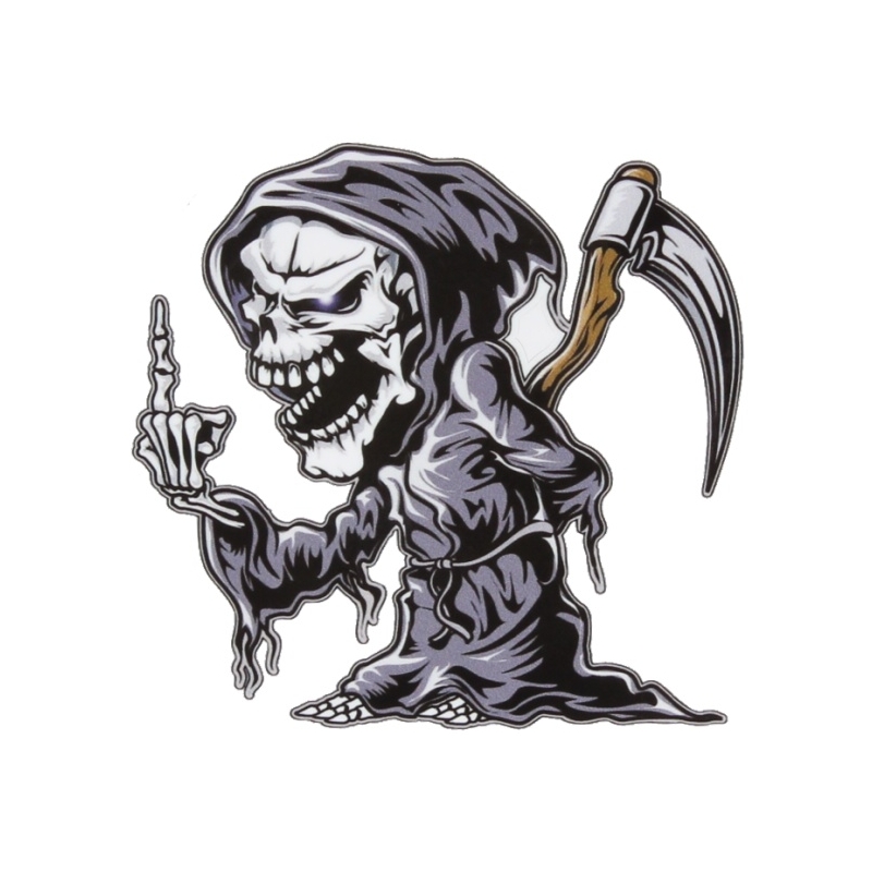 Αυτοκόλλητο κρανίο αριστερά