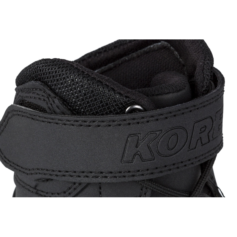 Γυναικείες μπότες μοτοσικλέτας Kore Velcro 2.0 σε μαύρο και λευκό χρώμα