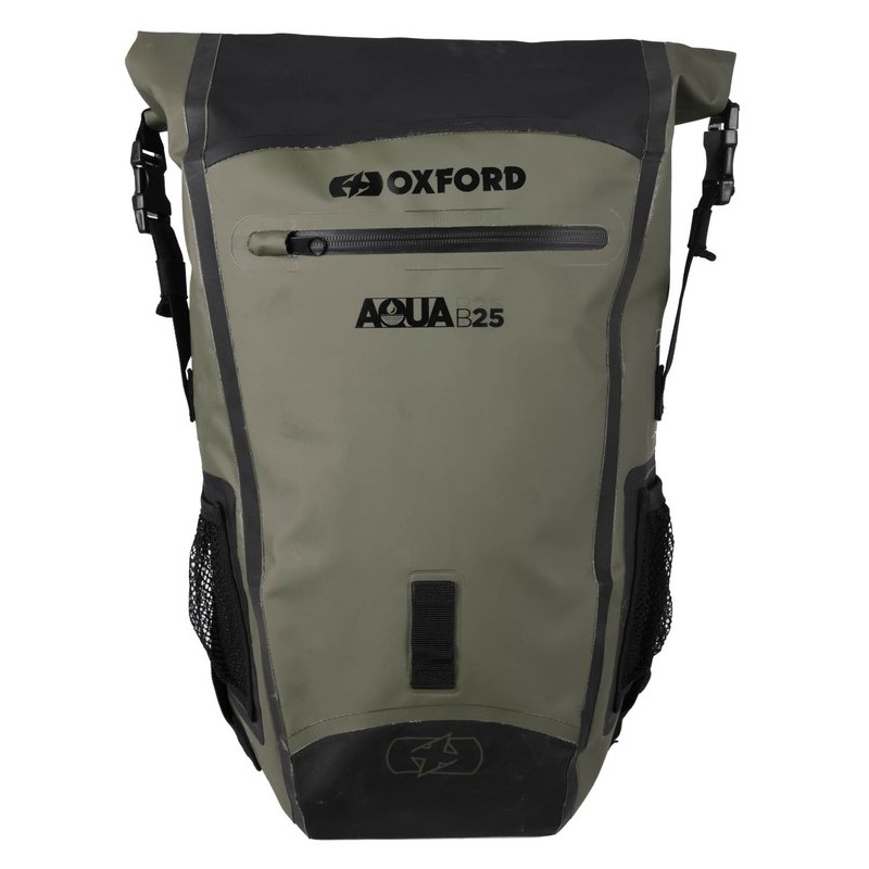 Αδιάβροχο σακίδιο πλάτης Oxford Aqua B25 Μαύρο-Χακί Πράσινο 25 L