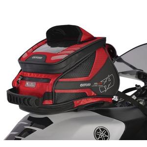 Tankbag και saddlebag Oxford M4R Tank 'n' Tailer μαύρο και κόκκινο