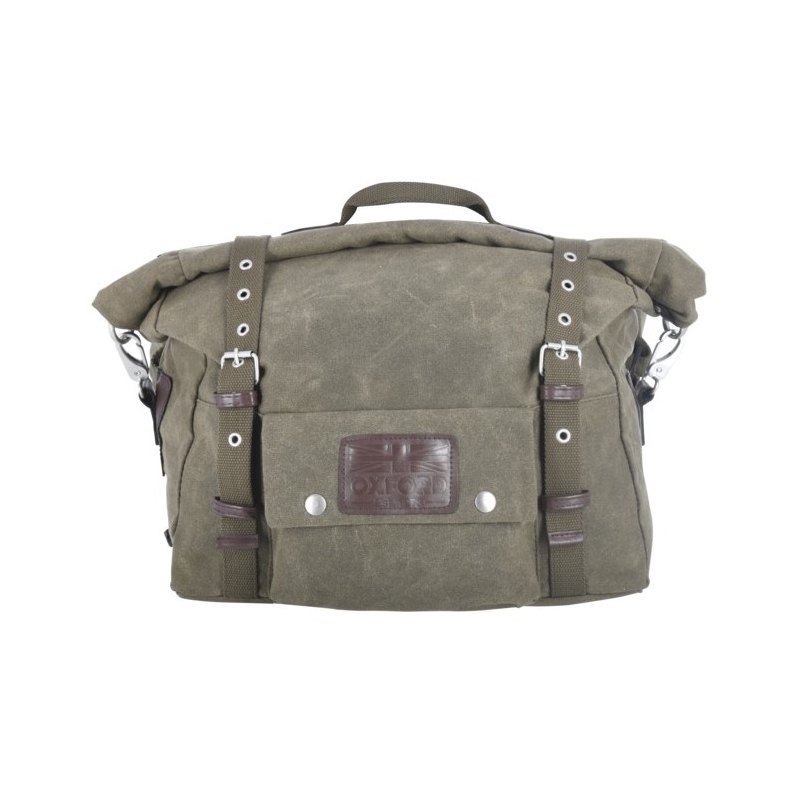 Oxford Heritage χακί πράσινο 40l μοτοσικλέτα πλευρά panniers