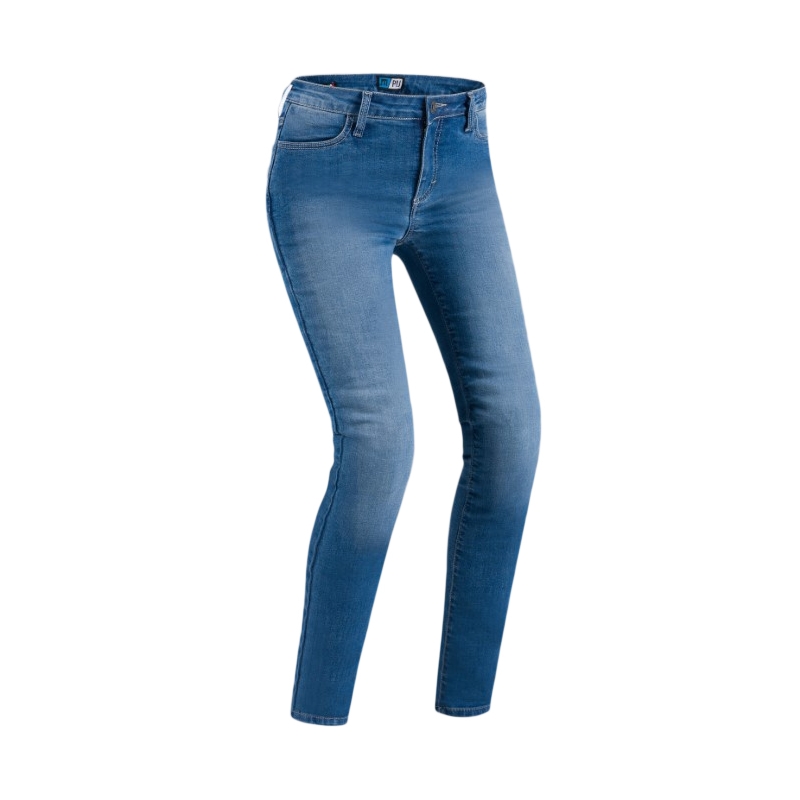 Γυναικείο PMJ Skinny Motorcycle Jeans Μπλε προσφορά