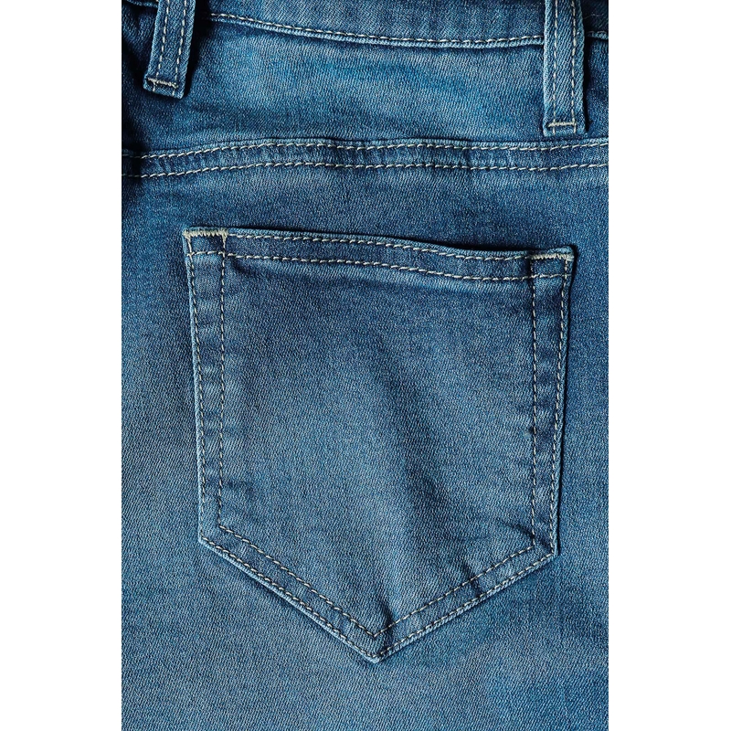 Γυναικείο PMJ Skinny Motorcycle Jeans Μπλε προσφορά
