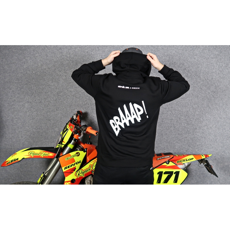 Ανδρικό φούτερ SUPERMOTO μαύρο