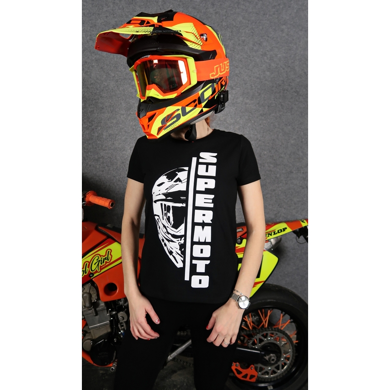 Γυναικείο T-shirt SUPERMOTO μαύρο