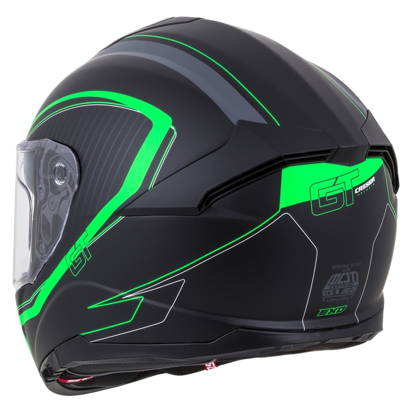 Integral κράνος Cassida Integral GT 2.0 Reptyl μαύρο-γκρι-πράσινο