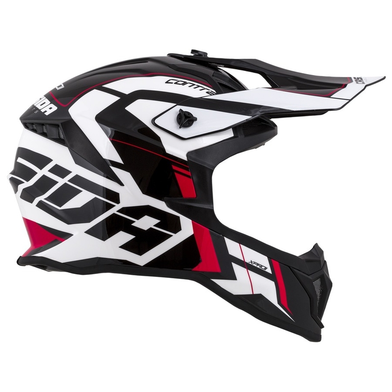 Cassida Cross Pro II Contra κράνος motocross λευκό-κόκκινο-μαύρο