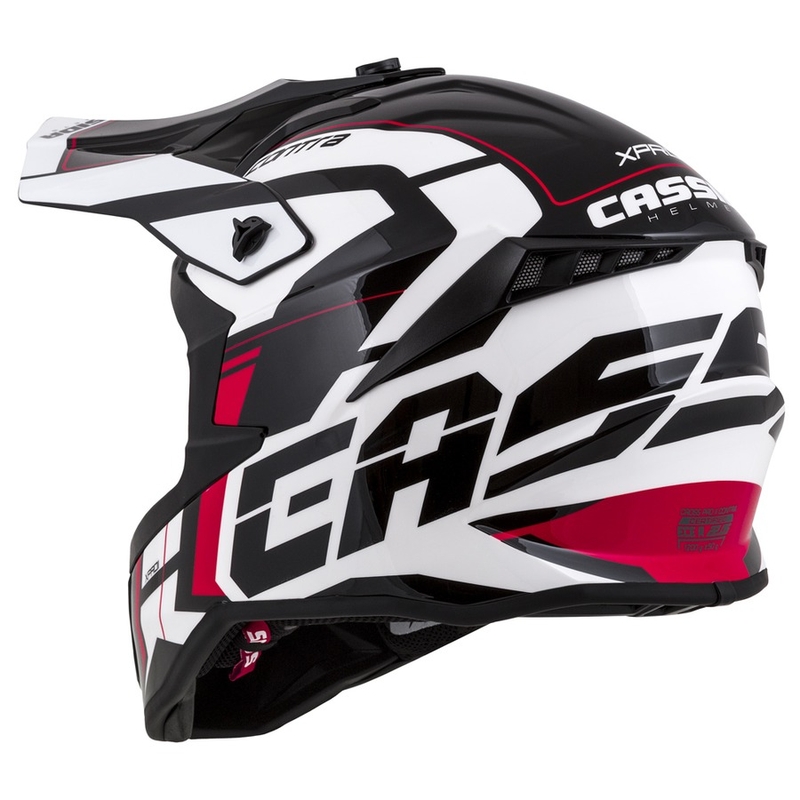 Cassida Cross Pro II Contra κράνος motocross λευκό-κόκκινο-μαύρο