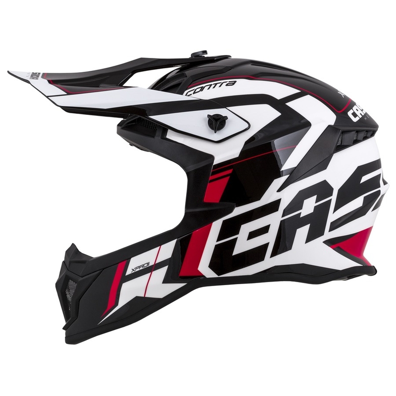 Cassida Cross Pro II Contra κράνος motocross λευκό-κόκκινο-μαύρο