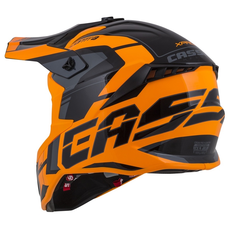 Cassida Cross Pro II Contra Motocross κράνος πορτοκαλί-μαύρο-γκρι