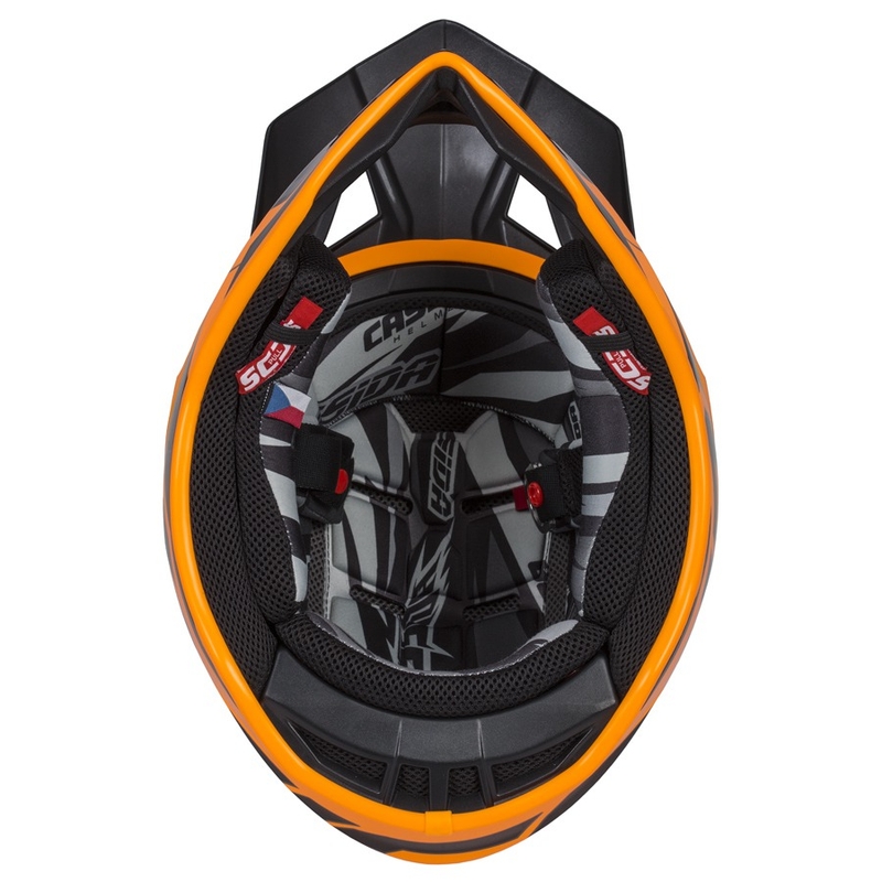 Cassida Cross Pro II Contra Motocross κράνος πορτοκαλί-μαύρο-γκρι