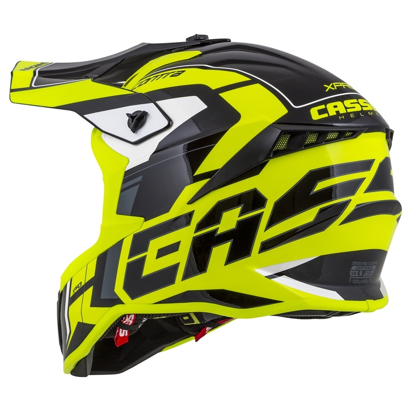 Cassida Cross Pro II Contra fluo κίτρινο-γκρι-μαύρο κράνος motocross