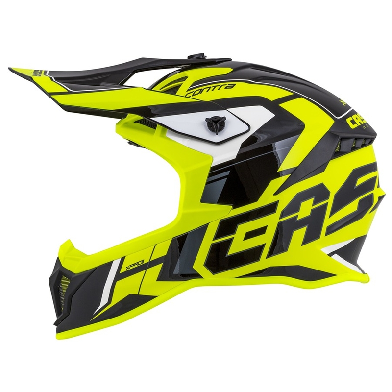 Cassida Cross Pro II Contra fluo κίτρινο-γκρι-μαύρο κράνος motocross