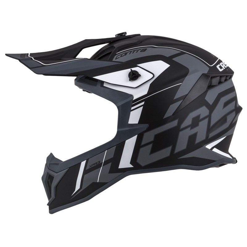 Cassida Cross Pro II Contra κράνος motocross μαύρο-γκρι-λευκό