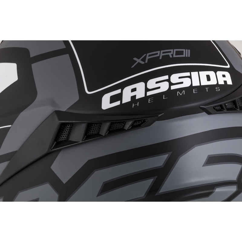 Cassida Cross Pro II Contra κράνος motocross μαύρο-γκρι-λευκό