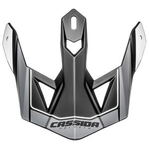 Cassida Cross Pro II γείσο κράνους μαύρο-γκρι-λευκό