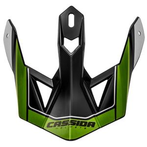 Cassida Cross Pro II γείσο κράνους μαύρο-γκρι-λευκό-πράσινο