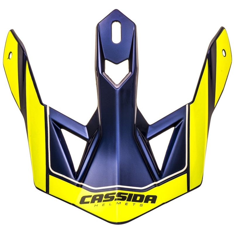 Γυαλιά κράνους για Cassida Cross Pro II fluo κίτρινο-μπλε