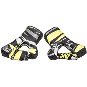 Cassida Cross Pro II fluo κίτρινο-γκρι-μαύρο κράνος εσωτερικό γείσο