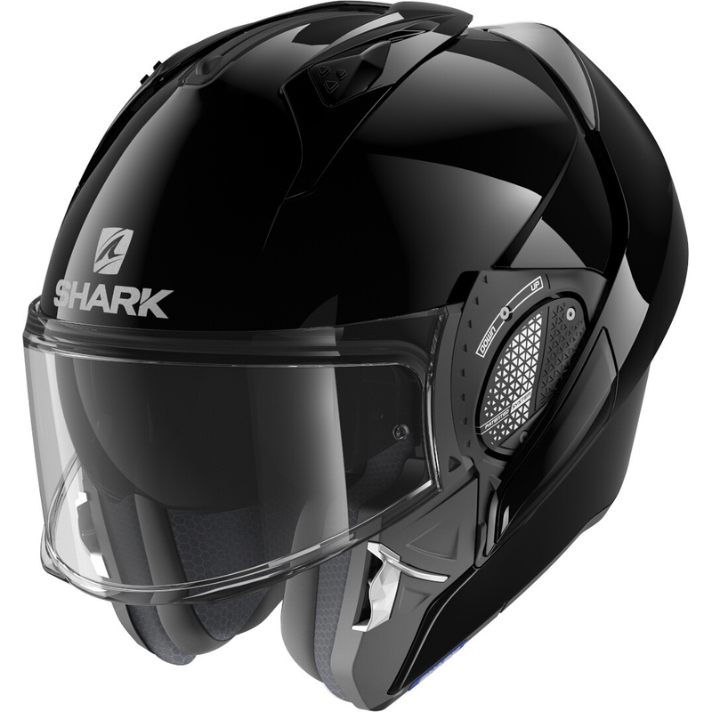 Překlápěcí přilba SHARK EVO-GT Blank černá lesklá