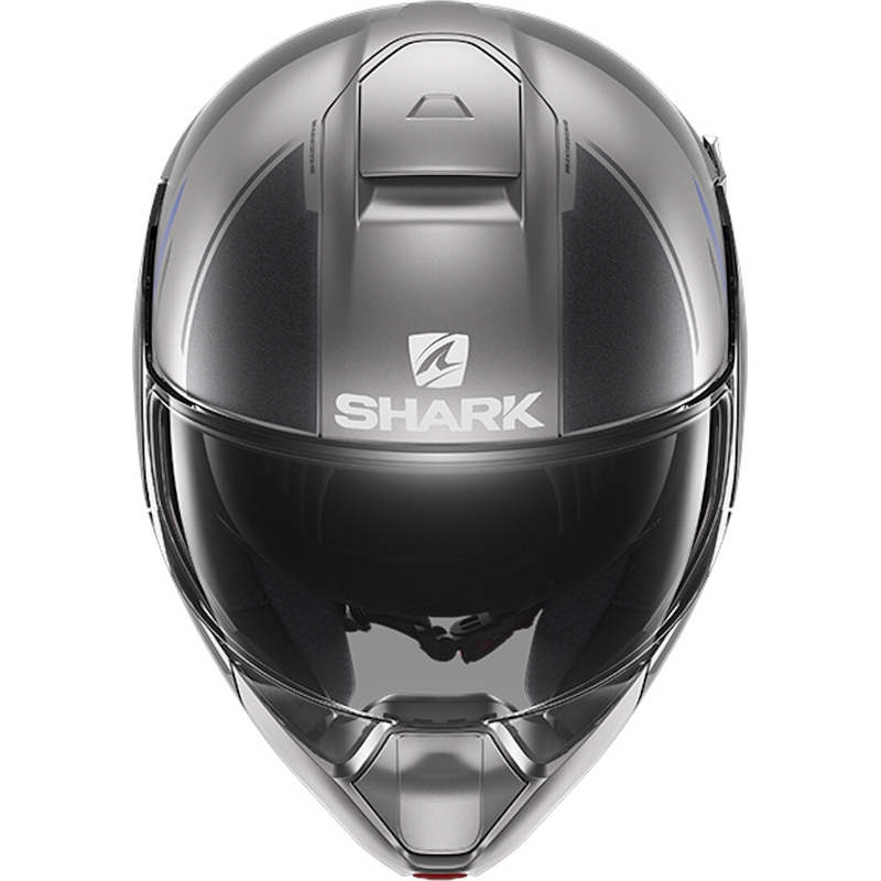 Vyklápěcí přilba SHARK EVOJET Vyda šedo-modrá