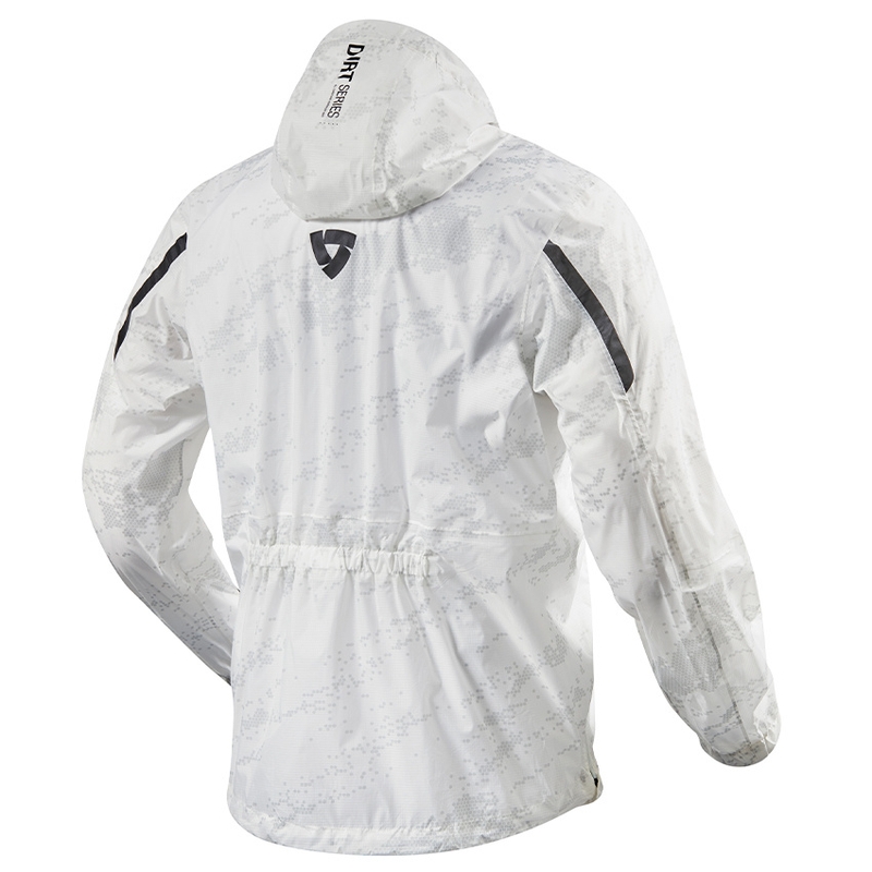 Revit Rain Smock Barrier Μπουφάν βροχής μοτοσικλέτας Λευκό