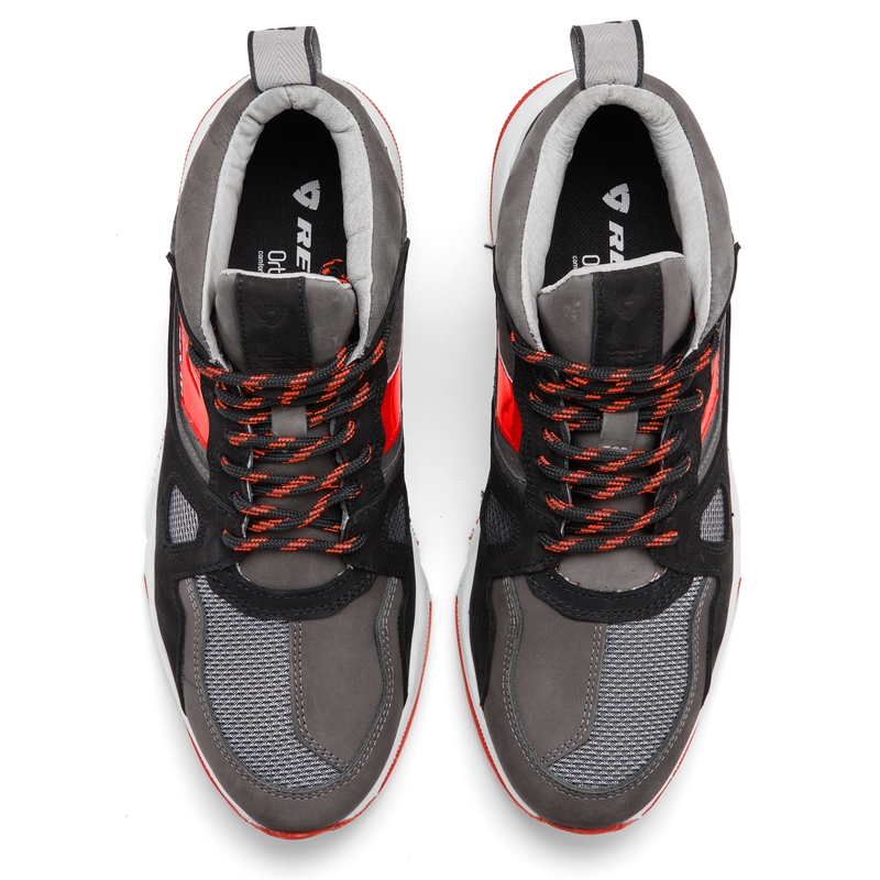 Revit Astro μαύρο-γκρι-φλούο κόκκινο μπότες μοτοσικλέτας προσφορά