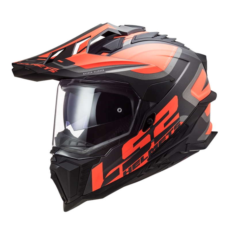 Κράνος Enduro LS2 MX701 Explorer Alter μαύρο-πορτοκαλί-γκρι