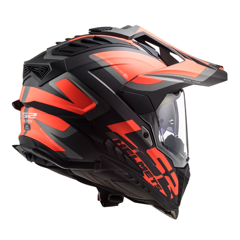 Κράνος Enduro LS2 MX701 Explorer Alter μαύρο-πορτοκαλί-γκρι