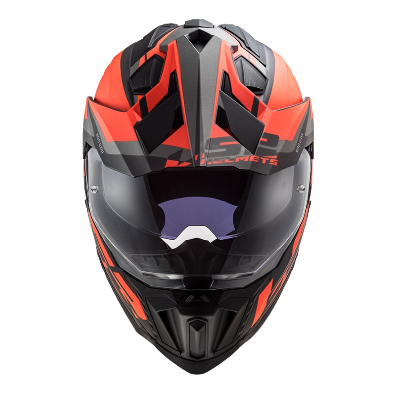 Κράνος Enduro LS2 MX701 Explorer Alter μαύρο-πορτοκαλί-γκρι