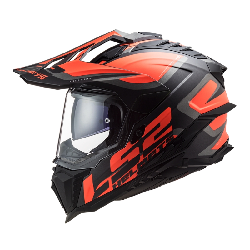 Κράνος Enduro LS2 MX701 Explorer Alter μαύρο-πορτοκαλί-γκρι