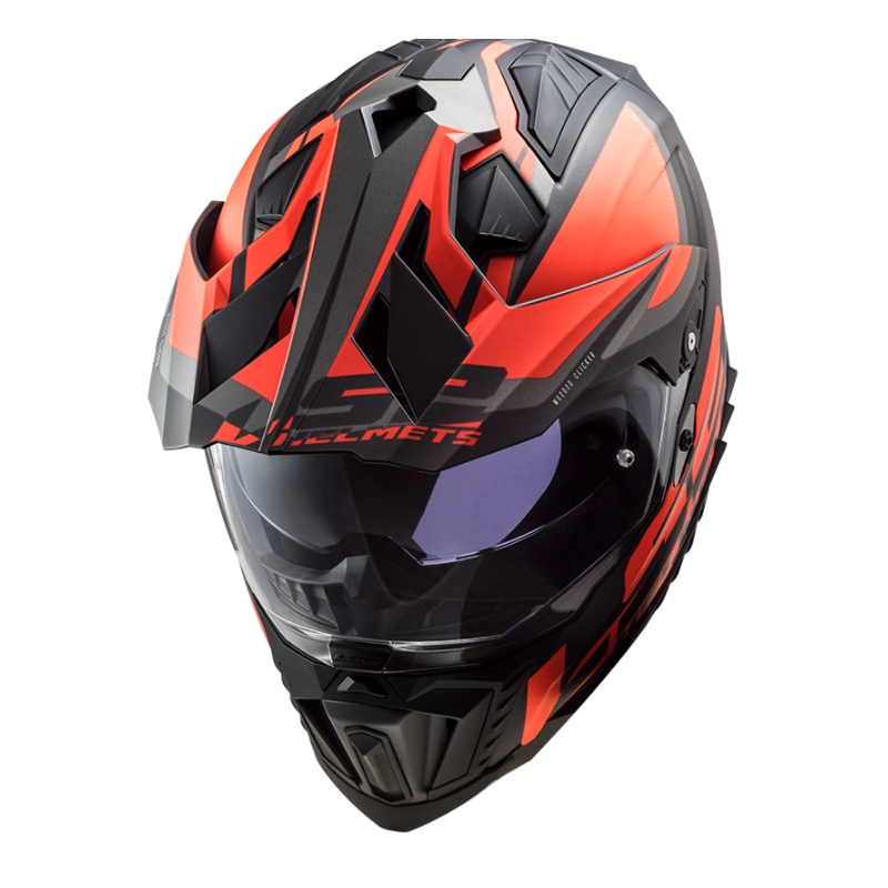Κράνος Enduro LS2 MX701 Explorer Alter μαύρο-πορτοκαλί-γκρι