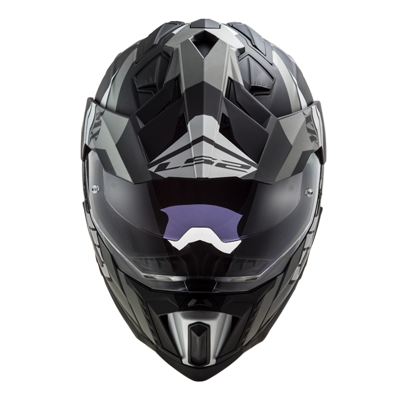 Κράνος Enduro LS2 MX701 Explorer Atlantis μαύρο-γκρι-λευκό