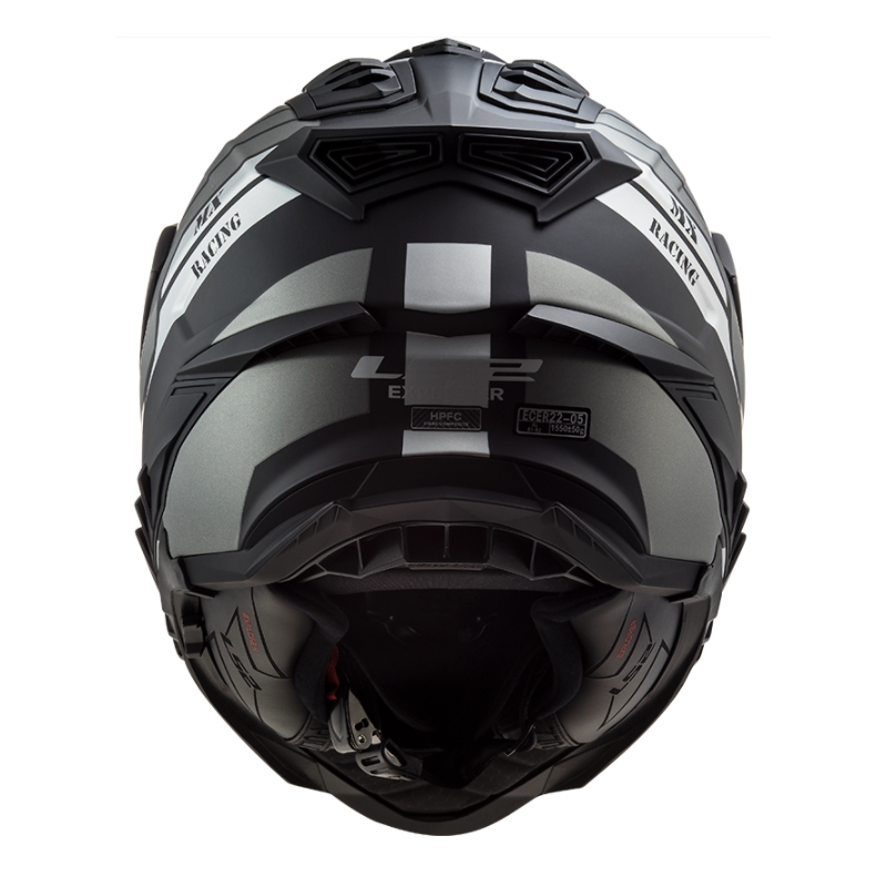 Κράνος Enduro LS2 MX701 Explorer Atlantis μαύρο-γκρι-λευκό