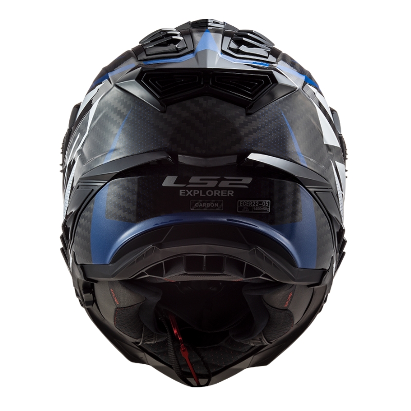 Κράνος Enduro LS2 MX701 Explorer C Focus λευκό-μπλε-κόκκινο
