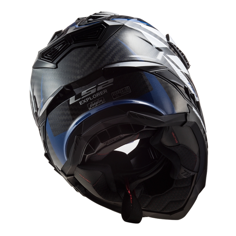 Κράνος Enduro LS2 MX701 Explorer C Focus λευκό-μπλε-κόκκινο