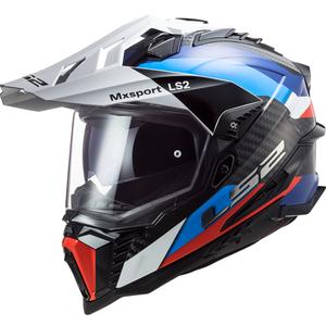 Enduro přilba LS2 MX701 Explorer C Frontier černo-modro-bílá