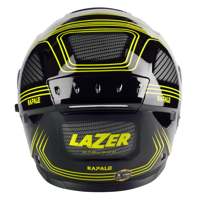 Ενσωματωμένο κράνος μοτοσικλέτας Lazer Rafale EVO Darkside μαύρο-γκρι-φλούο κίτρινο προσφορά