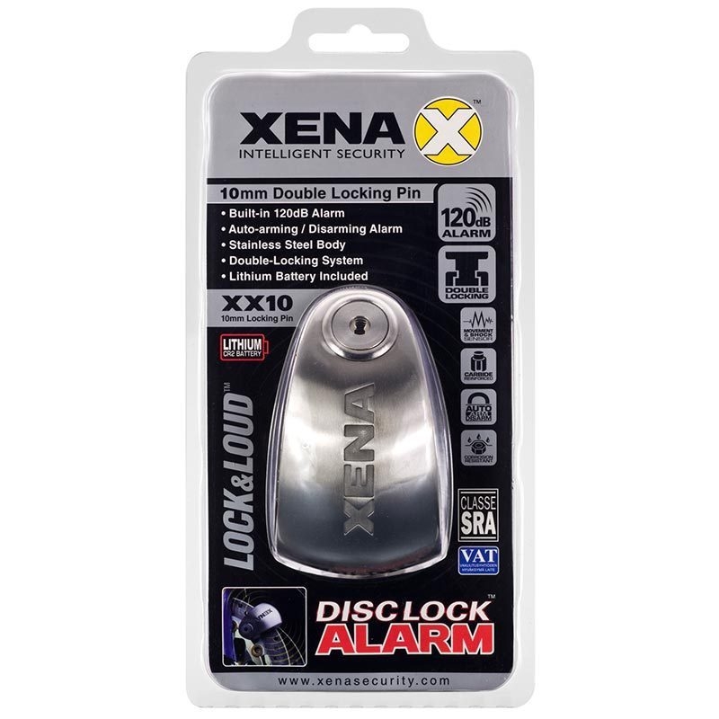 Κλειδαριά δισκόφρενου XENA XX10 ασημί